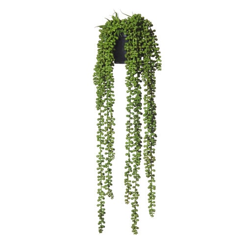 63cm Hanging Potted Faux Pearls Plant