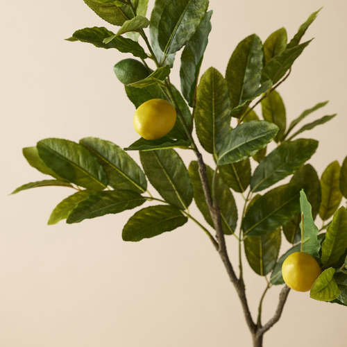 91cm Faux Lemon Spray Plant