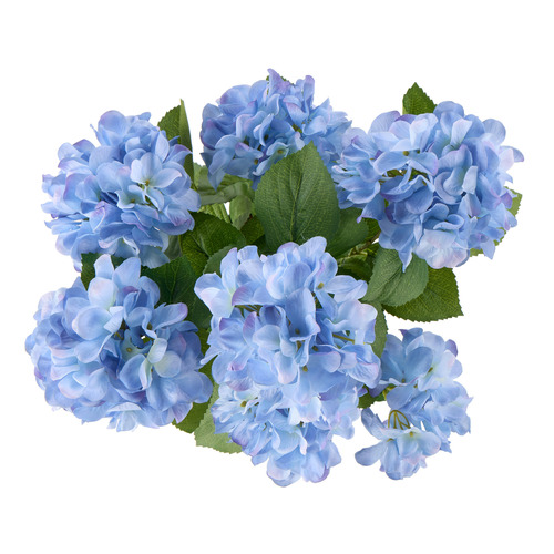 59cm Potted Faux Blue Hydrangea