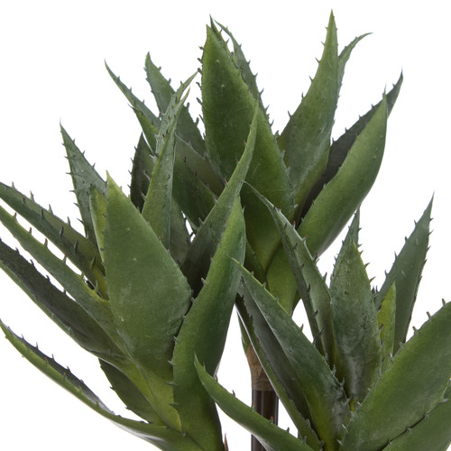 33cm Potted Faux 3 Head Aloe