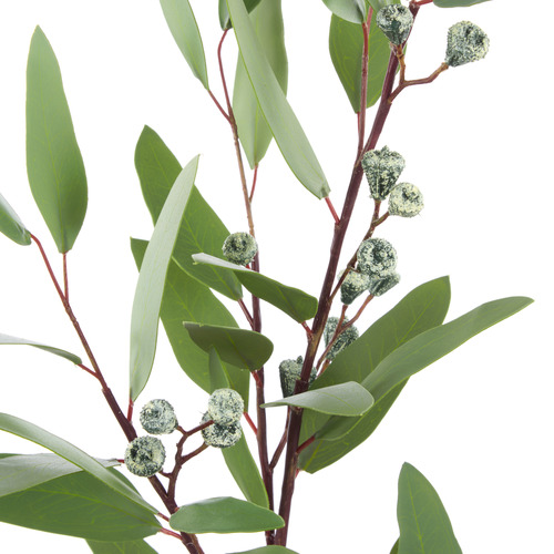 13cm Faux Eucalyptus Gumnut Spray