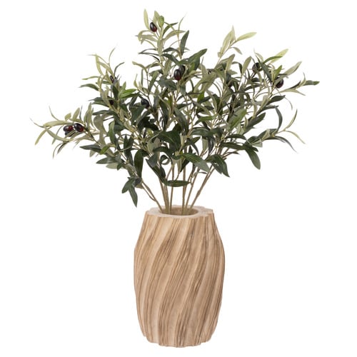 70cm Faux Olive Plant with Dansk Vase