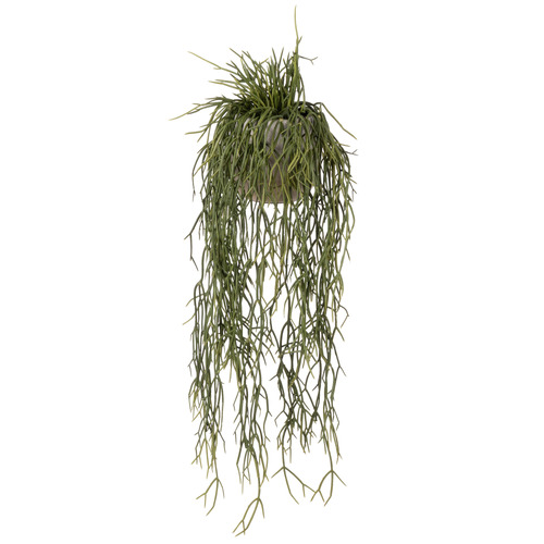 61cm Potted Faux Mistletoe Cactus Hanging Plant