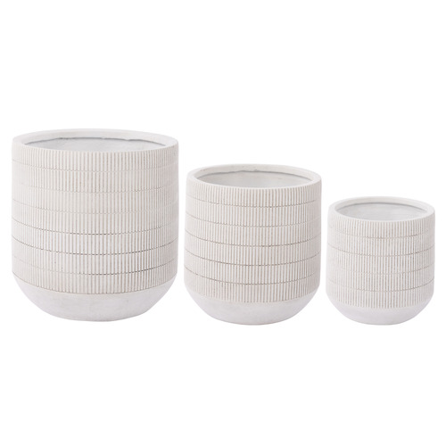 3 Piece Racky Cement Planter