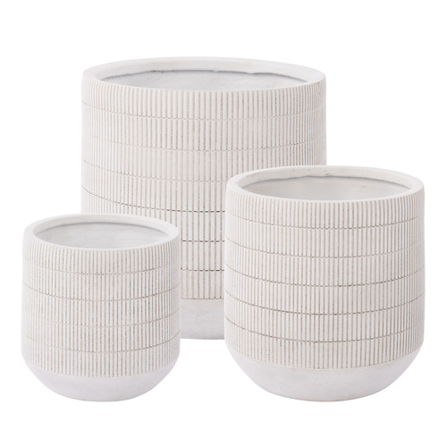 3 Piece Racky Cement Planter