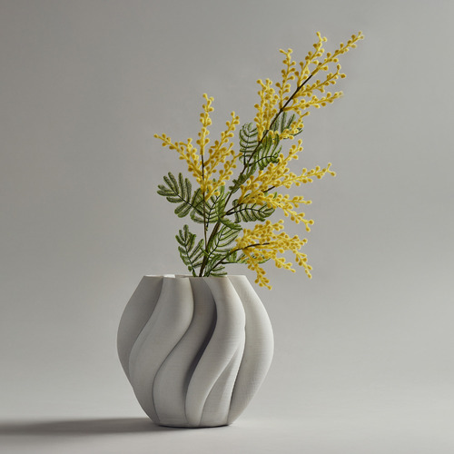 Lucas Polyresin Stone Powder Vase