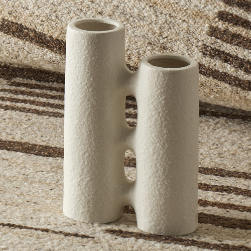 White Ruslan Ceramic Vessel
