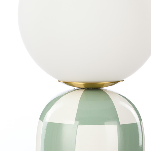 38cm Checkered Magenda Table Lamp