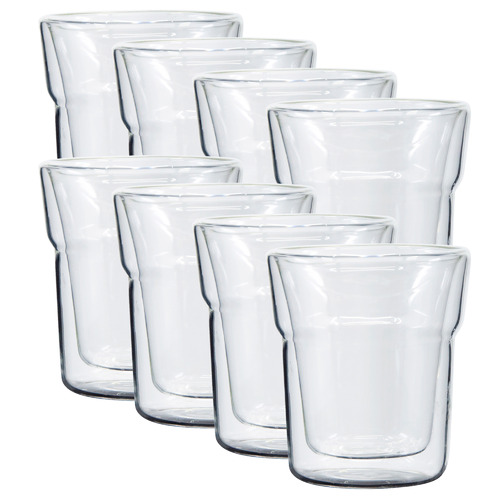 Brew Double Wall 240ml Latte Glasses Temple & ster