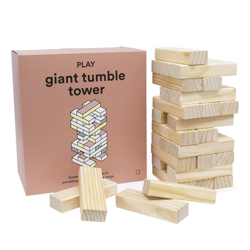 S&P Play Giant Tumble Tower Wooden Blocks