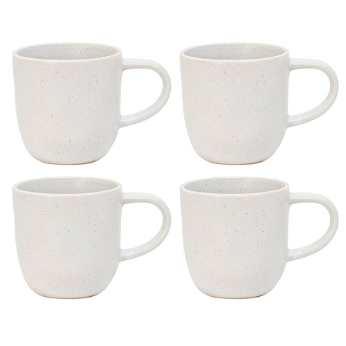 White Amari 350ml Stoneware Mugs Temple & ster