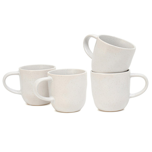 White Amari 350ml Stoneware Mugs Temple & ster