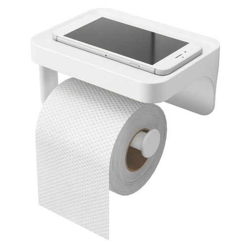 Flex Toilet Paper Holder with Shelf | Temple & Webster
