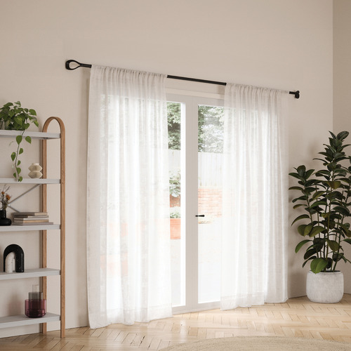 Loop Steel Curtain Rod Set