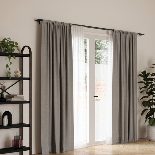 Twilight 366cm Steel Double Curtain Rod Set