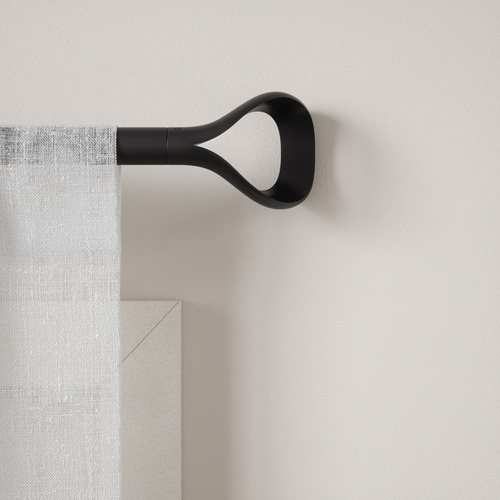 Loop Steel Curtain Rod Set
