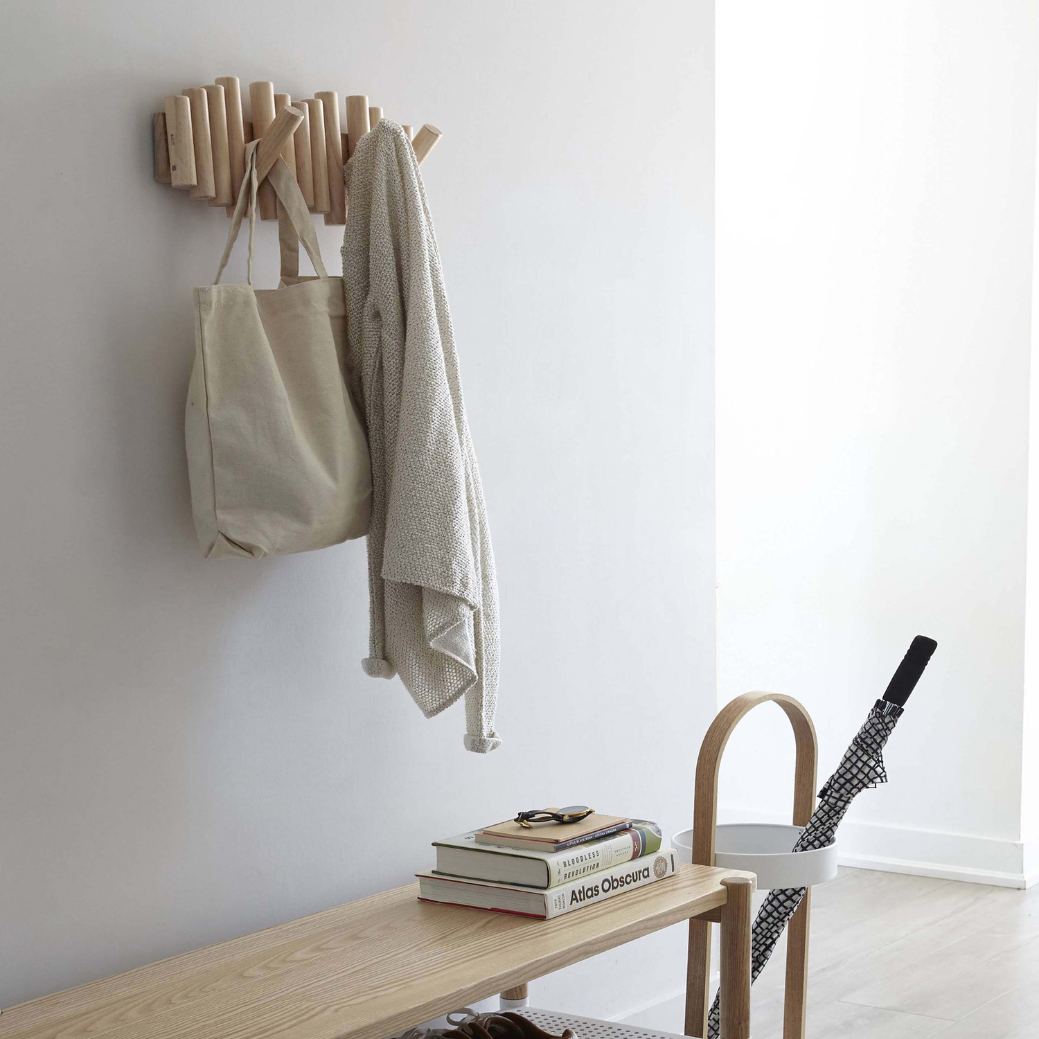 Benedicta Pine Wood Wall Hook