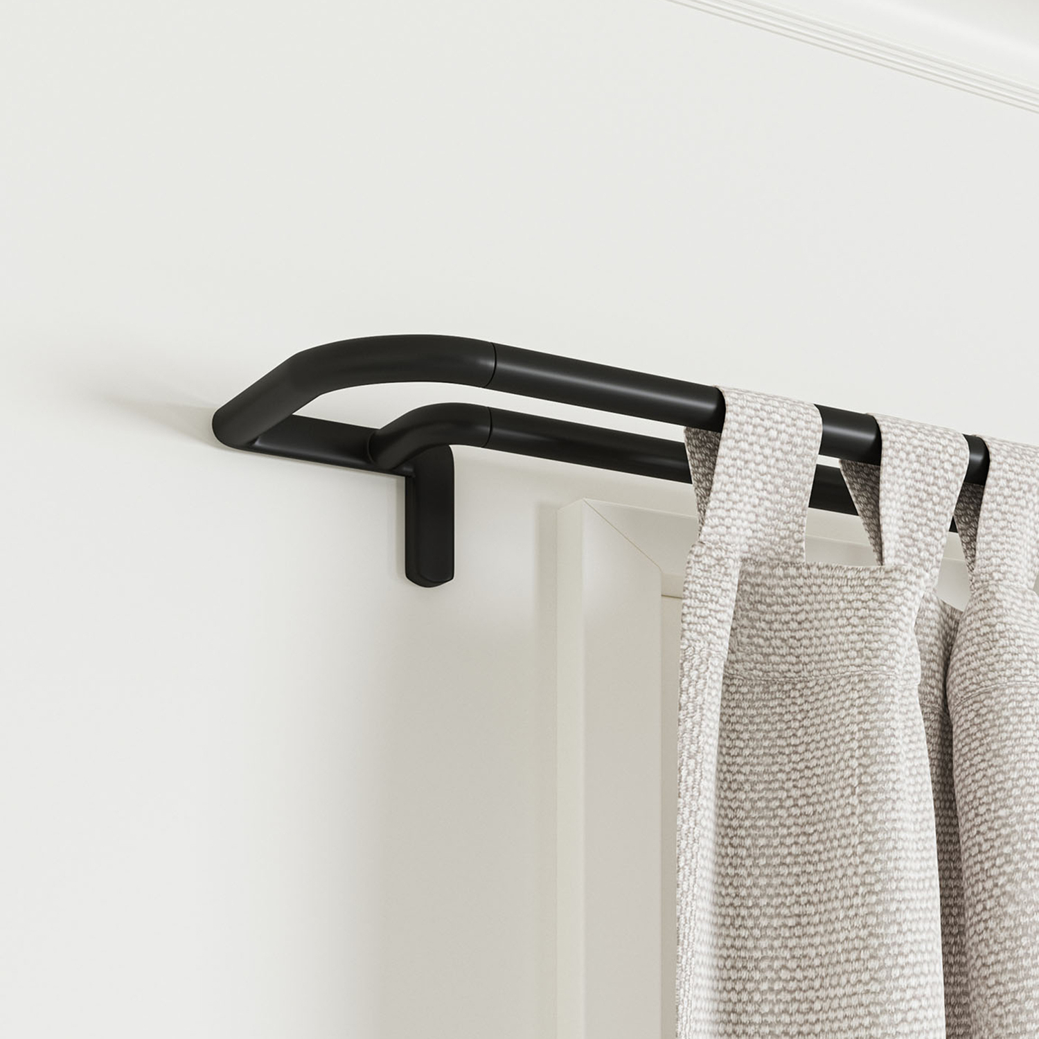 Twilight-366cm-Extendable-Double-Curtain-Rod-Set