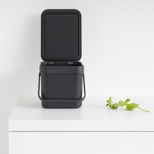 Brabantia Grey Brabantia Sort & Go 6L Waste Bin Temple & ster