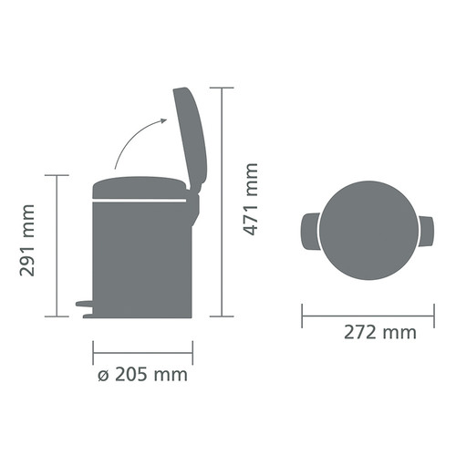 Brabantia-Newicon-5L-Pedal-Bin-1804-01886