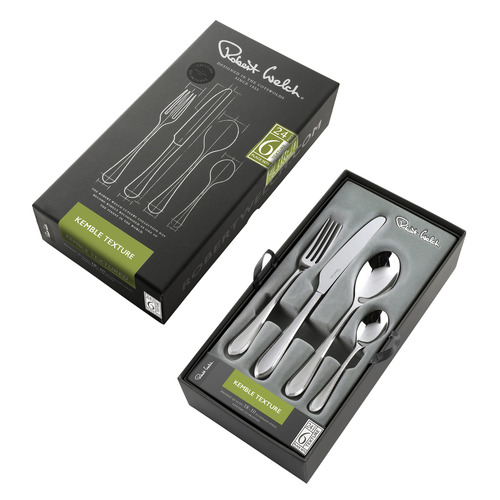 24 Piece Kemble Texture Stainless Steel Cutlery Set
