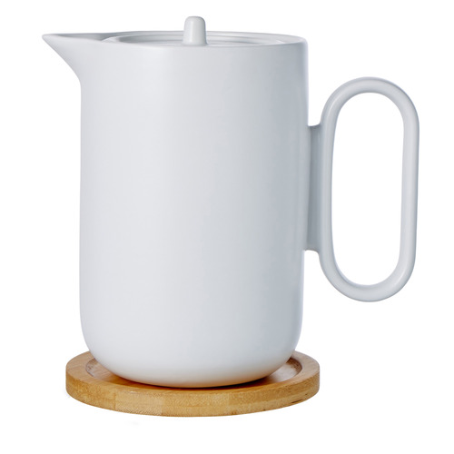 3 Piece 900ml Ceramic Coffee Jug & Filter Set Temple & ster