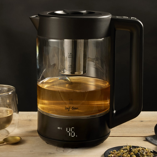 Black 1.8L Glass Infusion Digital Kettle