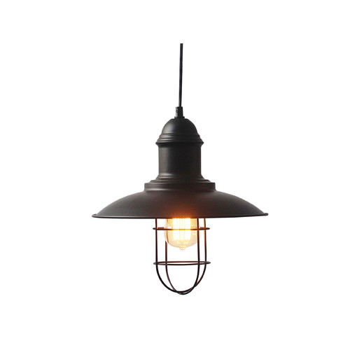 Garage Caged Iron Pendant Lamp Temple & ster