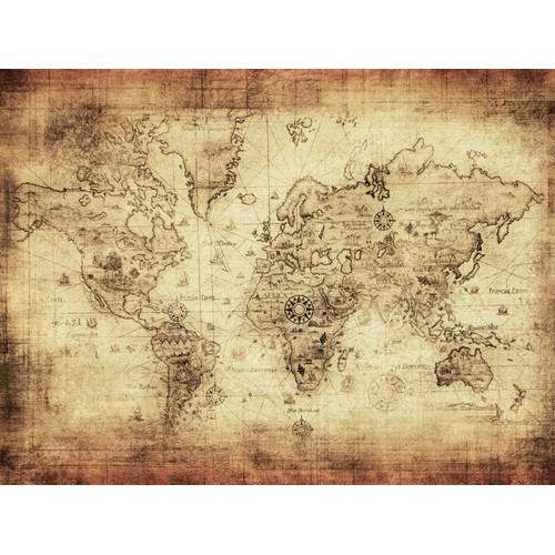 Vintage Map Canvas Wall Art