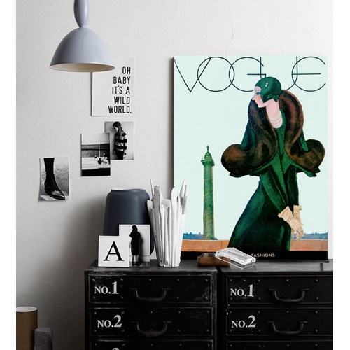 Vintage-Vogue-Cover-Girl-Canvas-Wall-Art