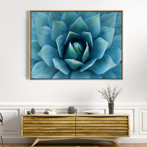Bloom Of Love Drop Shadow Framed Canvas Wall Art