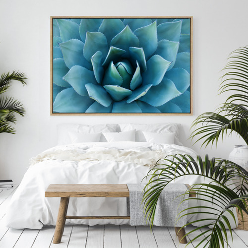 Bloom Of Love Drop Shadow Framed Canvas Wall Art