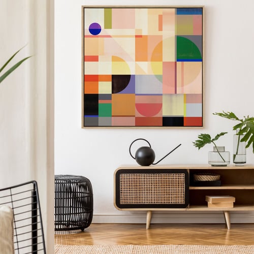Childs Play Drop Shadow Framed Canvas Wall Art