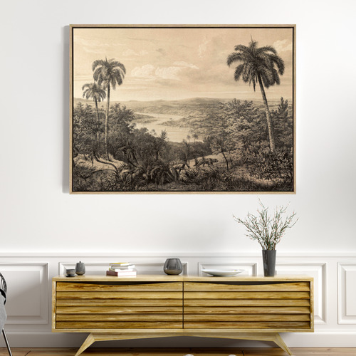 Jungle Book Drop Shadow Framed Canvas Wall Art
