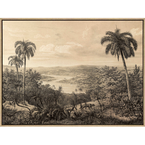 Jungle Book Drop Shadow Framed Canvas Wall Art