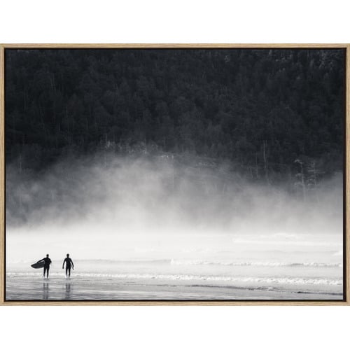 On The Search Drop Shadow Framed Canvas Wall Art