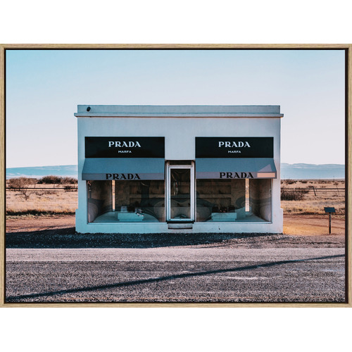 Arthouse Collective Prada Marfa Drop Shadow Framed Canvas Wall Art | Temple  & Webster