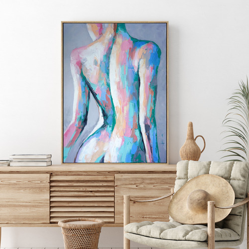 Well Slept Shadow Framed Canvas Wall Art