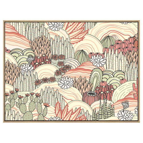 Heatwave Shadow Framed Canvas Wall Art