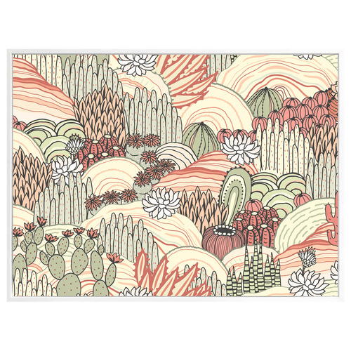 Heatwave Shadow Framed Canvas Wall Art