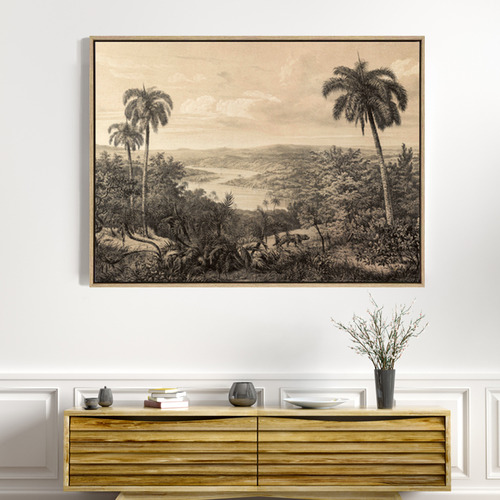 Jungle Book Drop Shadow Framed Canvas Wall Art