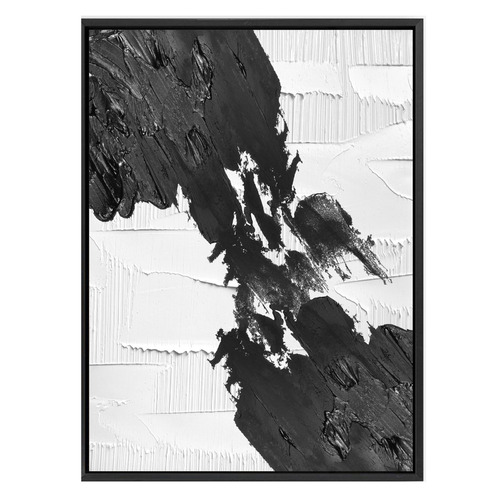 Black on White Canvas Wall Art | Temple & Webster