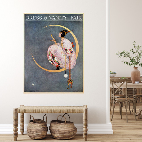 Arthouse Collective Vintage Vanity Fair Moon Dance Canvas Wall Art Temple & ster