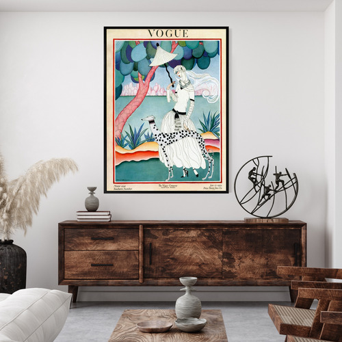 Vintage Vogue Cover Jan 1922 Canvas Wall Art