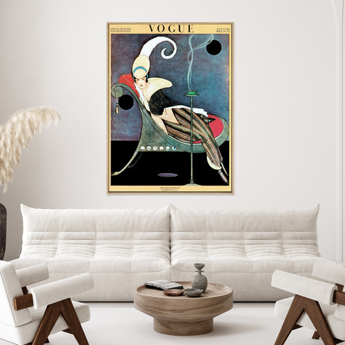 Vintage Vogue Cover July 1922 Canvas Wall Art