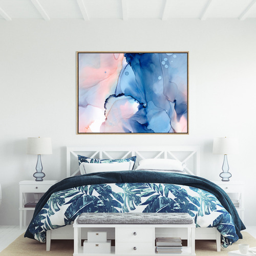 Summer-Solstice-Drop-Shadow-Framed-Canvas-Wall-Art