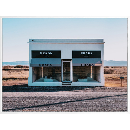 Prada-Marfa-Drop-Shadow-Framed-Canvas-Wall-Art