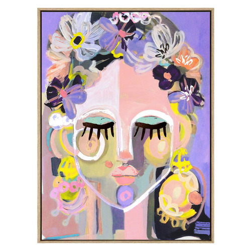 Flower Girl Canvas Wall Art