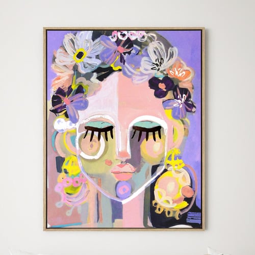 Flower Girl Canvas Wall Art