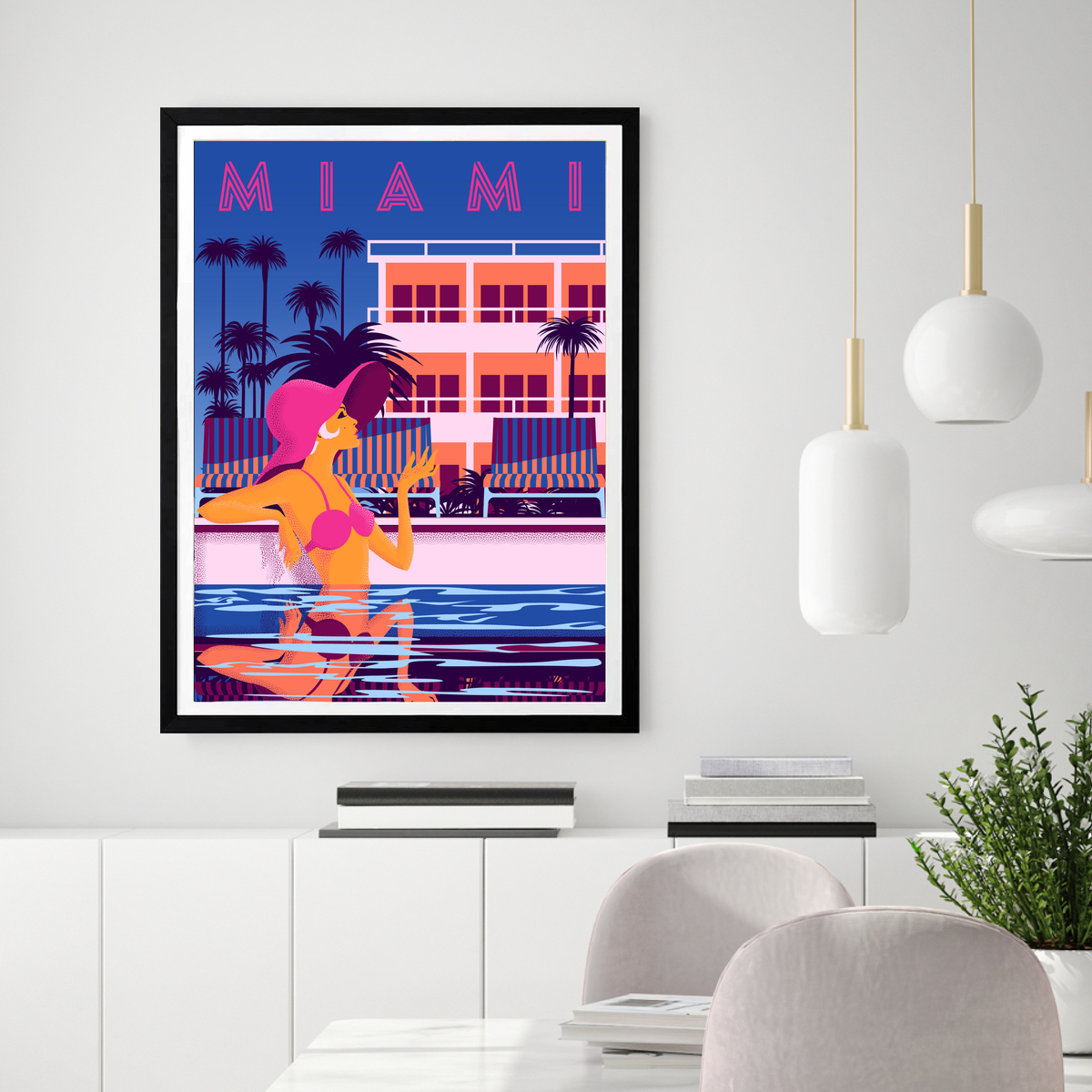 Miami Nights Wall Art